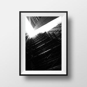Black and White Architecture Photography Print Printable Wall Art Poster Wall decor digital download chicago