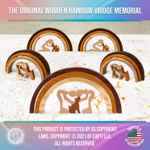 Capti Rainbow Bridge Dog Memorial Gifts – Pet Loss Sympathy Keepsake, Remembrance Gift for Dog Moms & Dads image 6