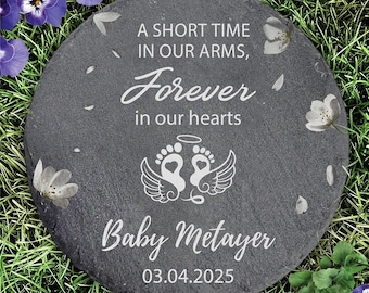 Personalized Baby Memorial Garden Stone: Infant Loss Keepsake