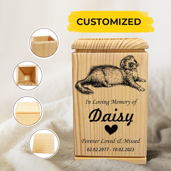 Personalized Ferret Urn Ferret Pet Memorial Cremation Pet Urn for Ashes Ferret Loss Sympathy Ferret Keepsake Bereavement Custom Urn Etsy Australia