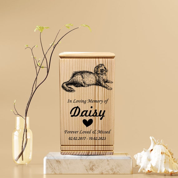 Personalized Ferret Urn Ferret Pet Memorial Cremation Pet Urn for Ashes Ferret Loss Sympathy Ferret Keepsake Bereavement Custom Urn Etsy