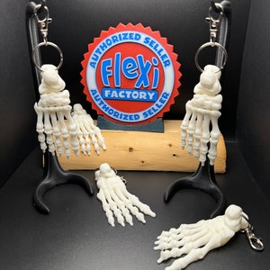 Flexi Factory Skeleton Foot Keychain!!!