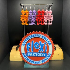 Flexi skeleton earrings!!!