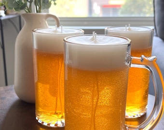 Scented Beer Mug Candles | Scented Beer Glass Candles
