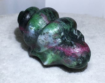 Crystal caterpillar Natural Zoisite quartz Zoisite caterpillar decor hand made crystal birthday gift 1pc