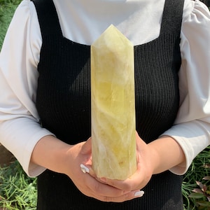 Natural citrine quartz,Crystal obelisk,crystal Tower,Wand Point Healing ,crystal birthday gift 1pc