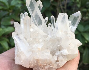 Natural Clear Quartz/Crystal Cluster/Reiki healing/home decor/clear Cluster/crystal gift random 1pc