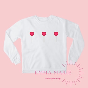 Valentine&#39;s Day Heart Sucker Candy II PNG Sublimation Design Download