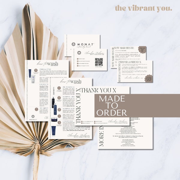 Aesthetic Monat Business Starter Pack | Made to Order | Download & Print