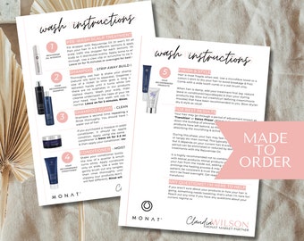 Monat How to Order Card How to Order Card Monat Business - Etsy