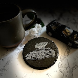 Mitsubishi Evo Coaster VIII Lancer Evolution 8 Slate Engraved Gift