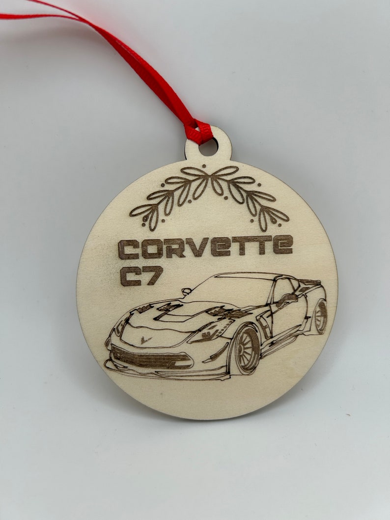 C4 Corvette Christmas / Holiday Ornament - Set of 2 main image 1