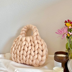 Customizable Chunky Yarn Bag, Chunky Knit Bag (Free Shipping)