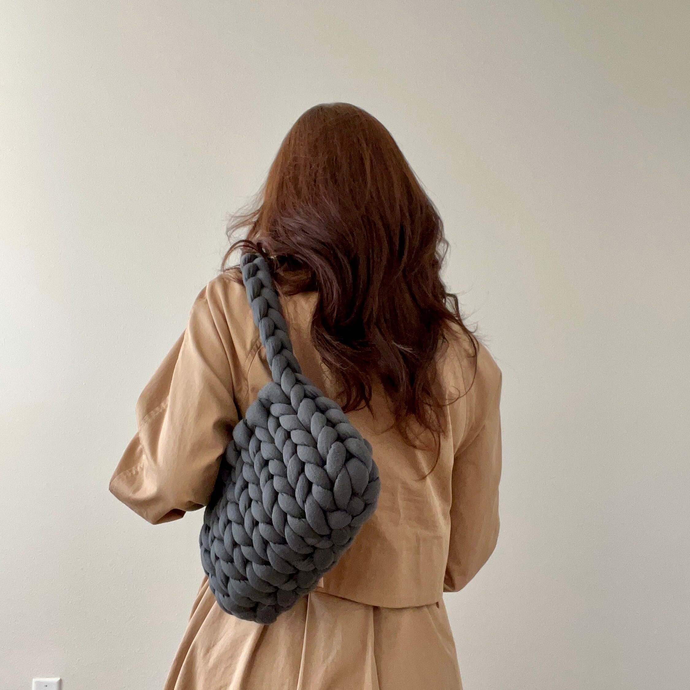 Customizable Chunky Yarn Bag, Chunky Knit Bag free Shipping Etsy
