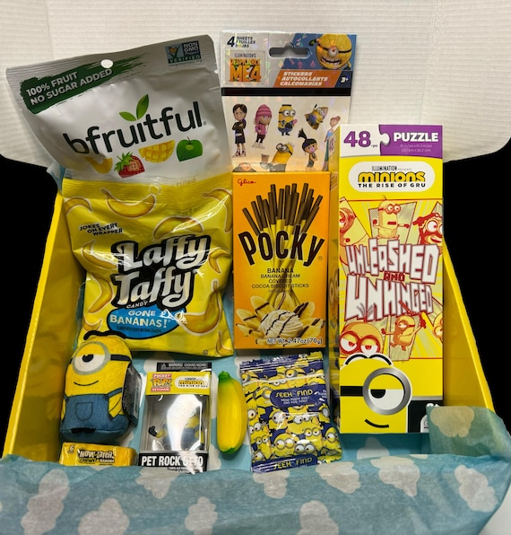 One in a Minion Gift Box - unique gift for Minion fan - Minions gift - just because gift - cheer encouragement gift - thank you gift