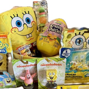 SpongeBob Item Bundle in Gift Basket - unique gift for teen, tween, kid, boy, girl, Sponge Bob fan, unique gift for SpongeBob fan image 4