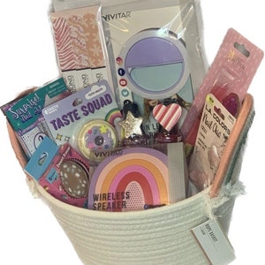 Over the Rainbow Teen Girl Gift Basket- unique gift for girl, teen, tween, flower girl gift, thank you, birthday, Easter, any occasion image 3