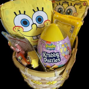 SpongeBob Item Bundle in Gift Basket - unique gift for teen, tween, kid, boy, girl, Sponge Bob fan, unique gift for SpongeBob fan image 2