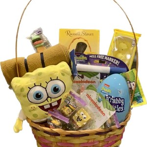 SpongeBob Item Bundle in Gift Basket - unique gift for teen, tween, kid, boy, girl, Sponge Bob fan, unique gift for SpongeBob fan image 5