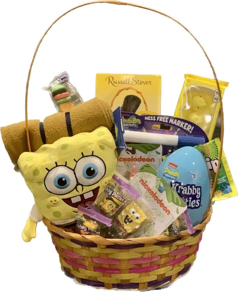 SpongeBob Item Bundle in Gift Basket - unique gift for teen, tween, kid, boy, girl, Sponge Bob fan, unique gift for SpongeBob fan image 5