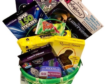 Buzz Lightyear 5 Item Bundle in Gift Basket- Disney Buzz Light Year Toy Story gift for boy, girl, kid, outer space theme gift