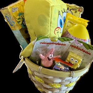 SpongeBob Item Bundle in Gift Basket - unique gift for teen, tween, kid, boy, girl, Sponge Bob fan, unique gift for SpongeBob fan image 3
