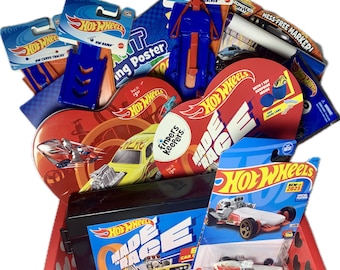 Hot Wheels Gift Basket- boy birthday gift, racing birthday gift, race car gift, Hot Wheels birthday gift for boy, girl, kid