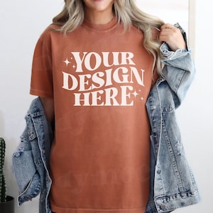 Yam Comfort Colors Shirt Mockup, C1717 Yam Shirt Mockup, Comfort Colors Mockup Yam, Trendy Yam Shirt Mockup, CC1717 TShirt Yam Mockup