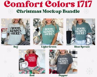 Comfort Colors 1717 Christmas Mockup, Comfort Colors 1717 Mockup Bundle, Comfort Colors 1717, 1717 Mockup Bundle, 1717 Christmas Mockup