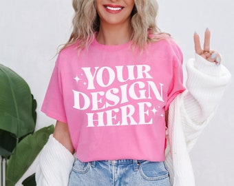 Gildan 5000 Azalea Shirt Mockup Gildan 5000 Mockup 5000 Azalea Mockup 5000 Mockup Azalea Trendy 5000 Azalea Mockup Trendy Pink Shirt Mockup