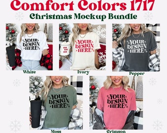 Comfort Colors 1717 Christmas Mockup, Comfort Colors 1717 Mockup Bundle, Comfort Colors 1717, 1717 Mockup Bundle, 1717 Christmas Mockup