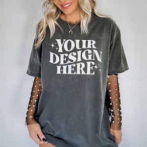 Pepper Comfort Colors 1717 Mockup, Comfort Colors Western Mockup, Comfort Colors C1717 Mockup, 1717 Mockup, Trendy MockUp, Western Mockup