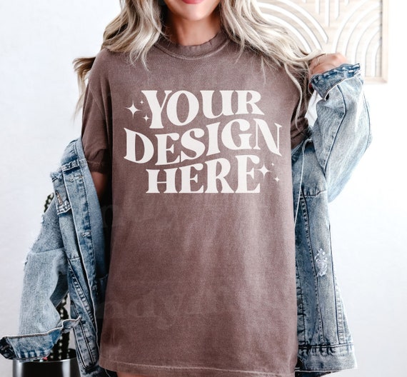 Espresso Comfort Colors 1717 Mockup, 1717 Espresso Shirt Mockup, Comfort Colors Mockup, Trendy Espresso C1717 Mockup, CC1717 Mockup Espresso