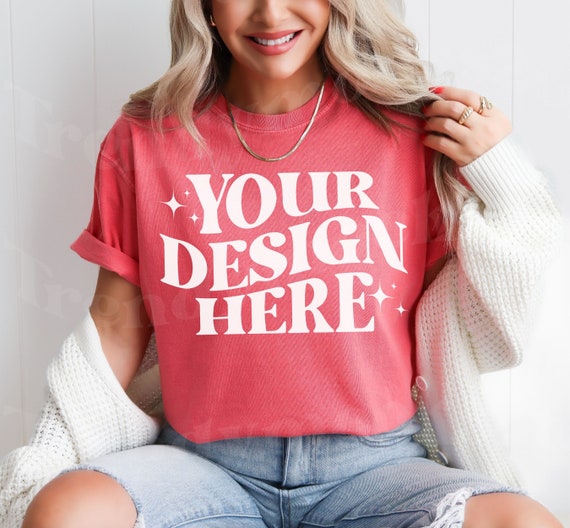 Watermelon Comfort Colors 1717 Shirt Mockup, Comfort Colors Mockup, 1717 Mockup, Trendy Mockup, Summer Shirt Mockup, 1717 Watermelon Mockup