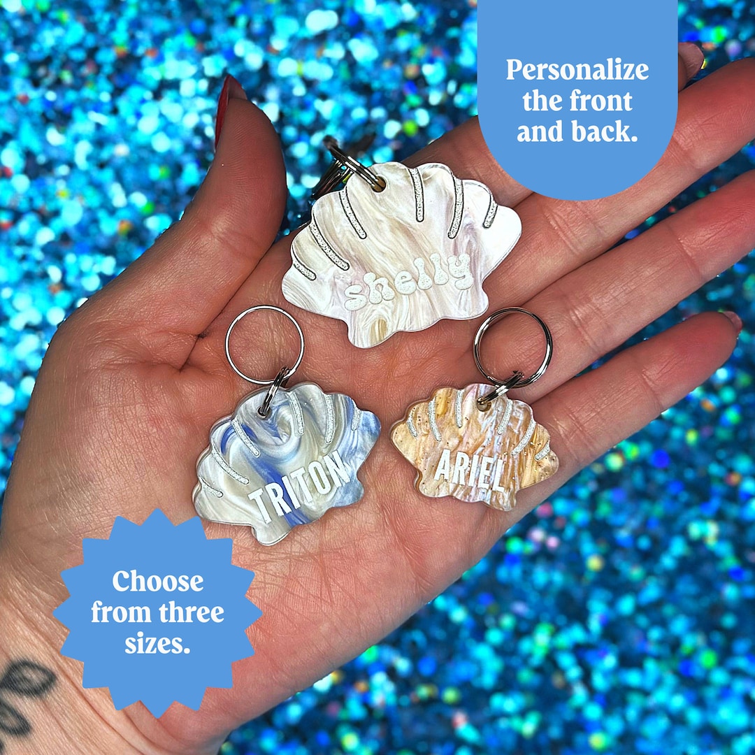 I Sell Seashells Seashell Dog Id Tag Custom Dog Gift Personalize the ...