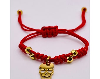 Nylon Skull Pendant bracelet | Multiple colors available