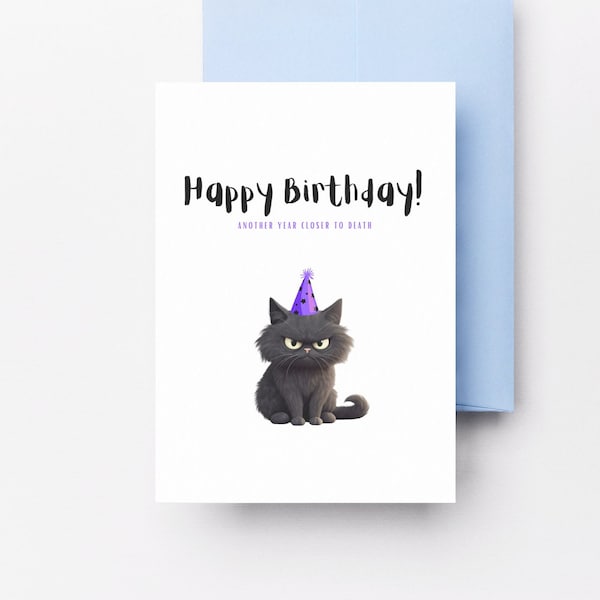Grumpy Cat Card - Etsy