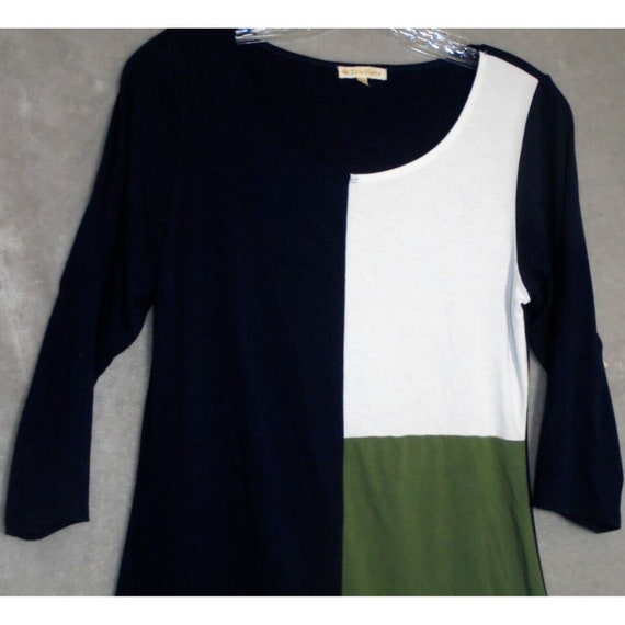 Vintage Zen-knits Womens Medium Knit Midi Dress Colorblock Blue White Green  - Etsy Australia