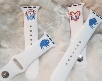 Personalized Watch Band Buffalo| Silicone Watch Band  Bills| Gifts For Him| Personalized Engraved Silicone Band