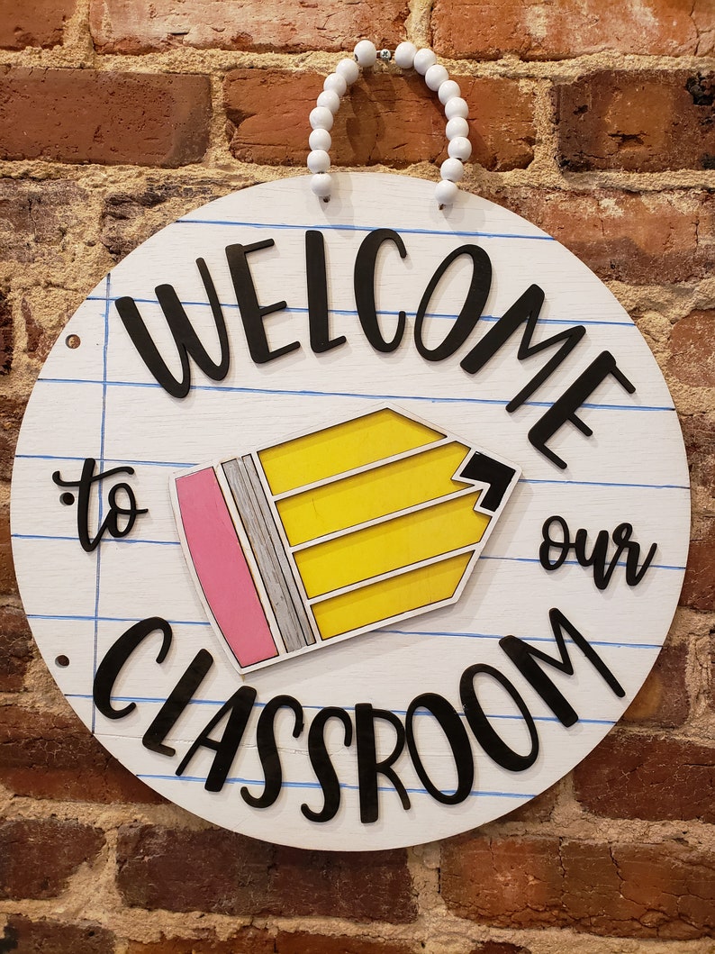 Welcome to Our Classroom Door Hanger| Teacher Door Hanger| Back to ...