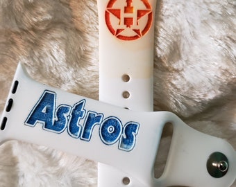 Astros Silicone Band| World Series Champions Watch Band| Personalized Baseball Watch Band| Gifts for Him| Gifts for Her| Christmas