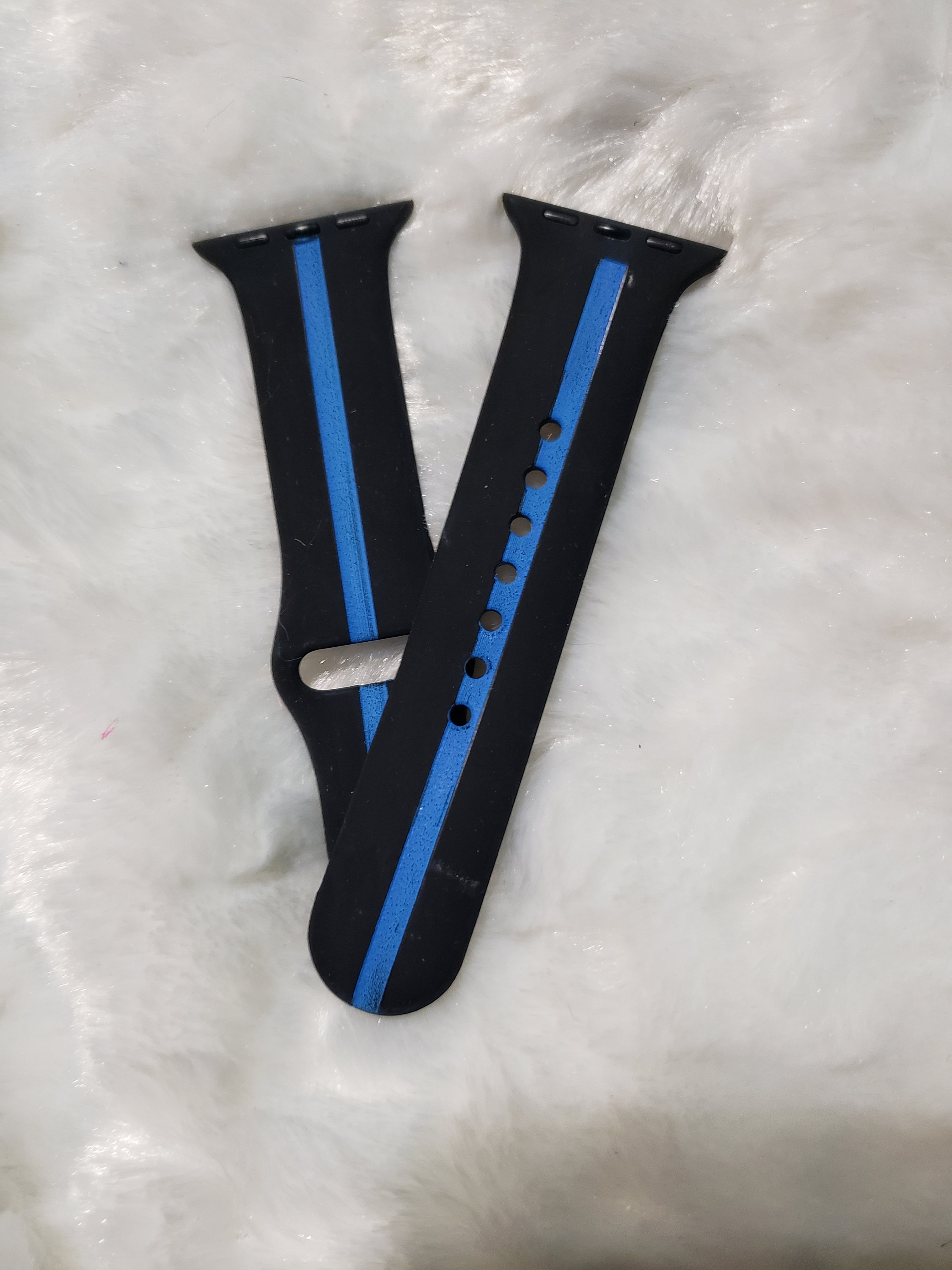 Thin blue line samsung watch band sale