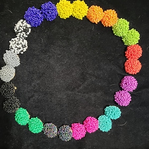 Seed Bead Round Earring Connector 30mm| Seed Bead Stud Earrings| Seed Bead Earring Topper|Earring Findings Jewelry Making