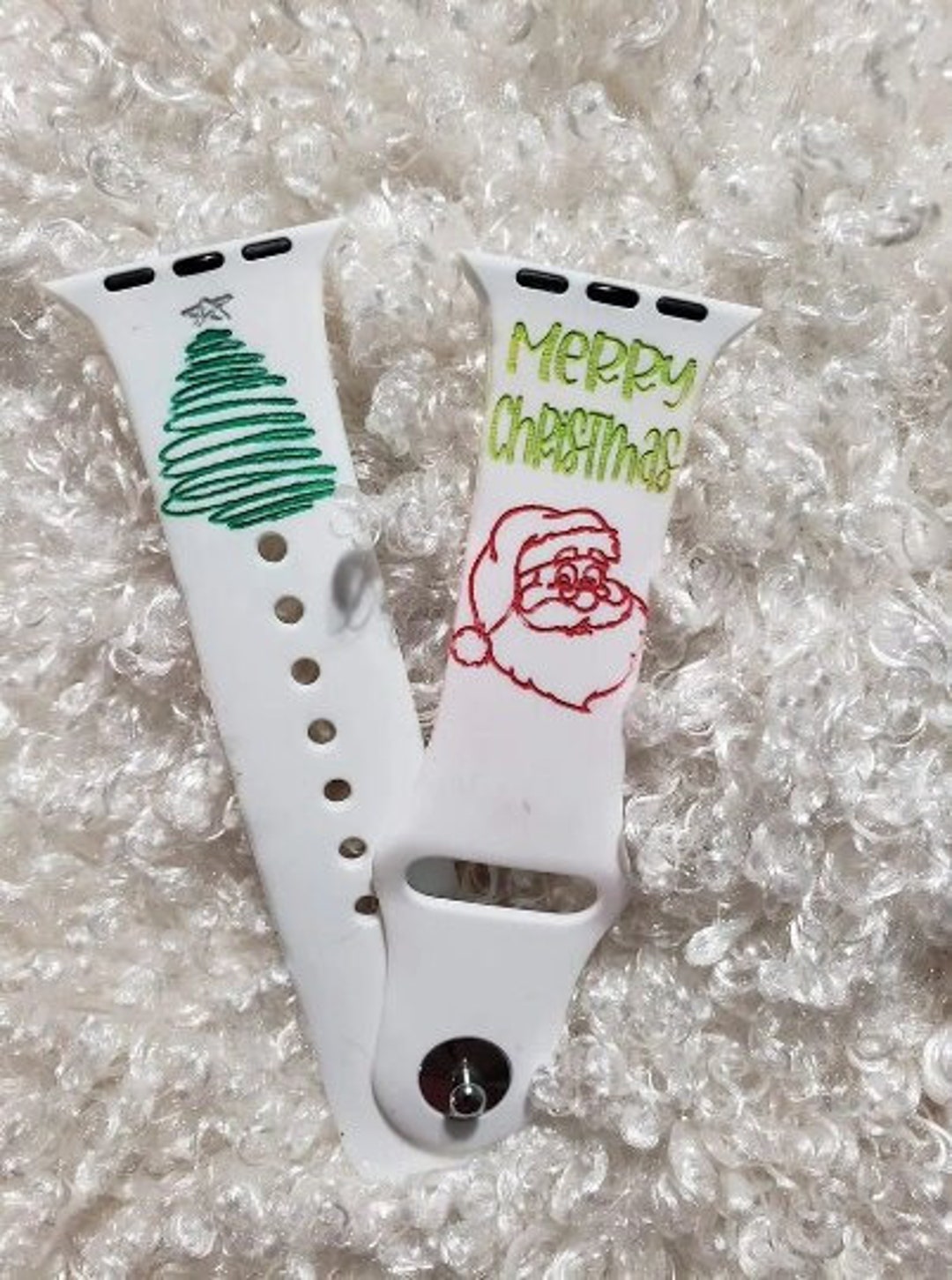 Personalized Christmas Watch Band Santa Watch Band Christmas Etsy