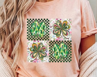 St Patrick's Day shamrock Png, Lucky Shamrock Png, Happy Patrick's day Png, Retro patrick's png, Irish Day Png, St Patrick's Day Shirt Png