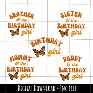 Monarch Butterfly family shirt png, Butterfly mom png , Butterfly dad png, brother and didc