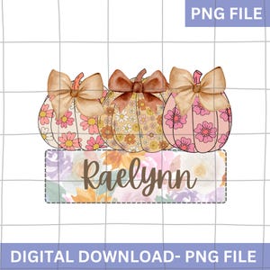 png personalizzato del Ringraziamento, Png nome bambino zucca, Png carino del Ringraziamento per bambini, Png autunnale per ragazze, Png nome personalizzato per bambini