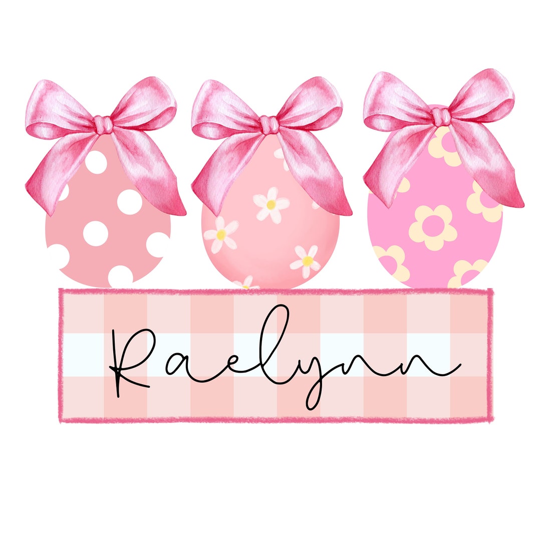 Personalized Kid Name Easter Egg Png, Easter Name Png File, Cute Easter ...