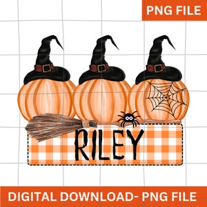 Prénom personnalisé Halloween png, Halloween png mignon pour les enfants, Halloween png, Halloween filles png, prénom enfant personnalisé png