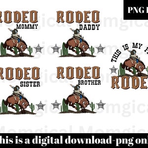 This is my first rodeo png, western cowboy png, Cowboy Birthday png, Rodeo First Birthday Png, Western Birthday, Rodeo Matching Family